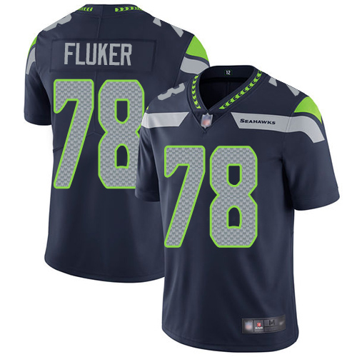 Seattle Seahawks Limited Navy Blue Men D.J. Fluker Home Jersey NFL Football #78 Vapor Untouchable->youth nfl jersey->Youth Jersey